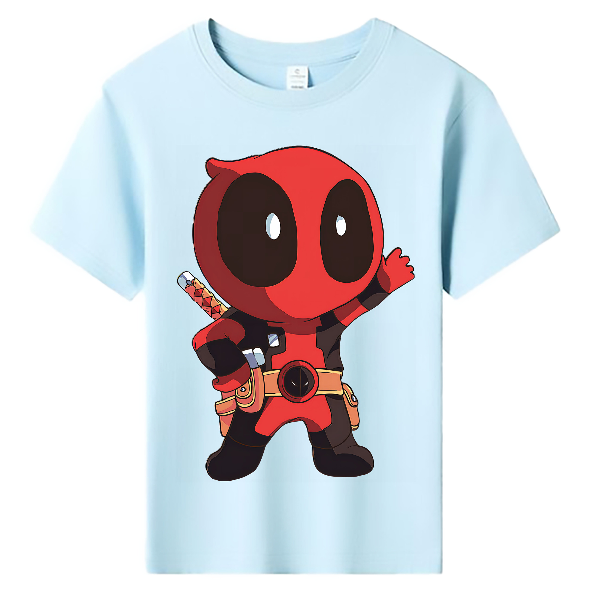 （画像用） Deadpool デッドプール 綿100％キッズTシャツ（フロントプリント）